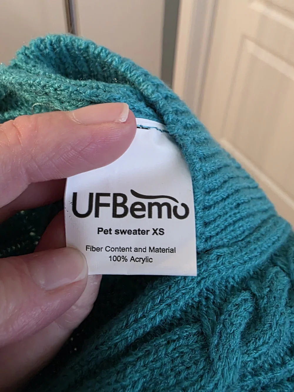 UF Bemo Teal Dog Sweater